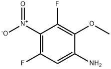 3,5-二氟-2-甲氧基-4-硝基苯胺,2173093-27-9,结构式