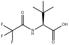 3,3-二甲基-2-(2,2,2-三氟乙酰氨基)丁酸, 21735-55-7, 结构式