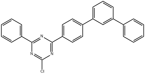 1,3,5-Triazine, 2-chloro-4-phenyl-6-[1,1':3',1''-terphenyl]-4-yl- Struktur