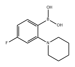 BORONIC ACID, B-[4-FLUORO-2-(1-PIPERIDINYL)PHENYL]-, 2174971-37-8, 结构式