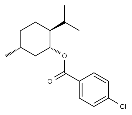 Benzoic acid, 4-chloro-, (1R,2S,5R)-5-methyl-2-(1-methylethyl)cyclohexyl ester Structure