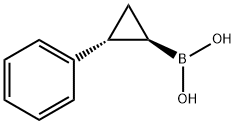 ((1R,2R)-2-Phenylcyclopropyl)boronic acid 结构式