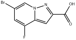 6-Bromo-4-fluoropyrazolo[1,5-a]pyridine-2-carboxylic acid Structure