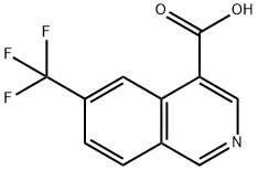 4-Isoquinolinecarboxylic acid, 6-(trifluoromethyl)- Structure