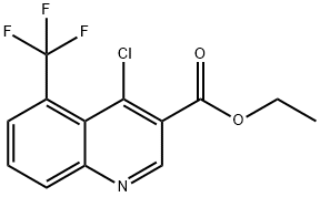 4-氯-5-(三氟甲基)喹啉-3-羧酸乙酯, 2177266-12-3, 结构式