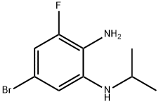5-溴-3-氟-N1-异丙基苯-1,2-二胺, 2177297-22-0, 结构式