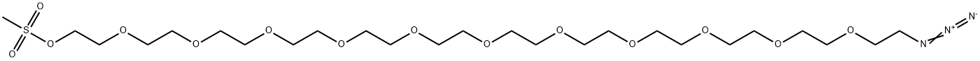 叠氮-十二聚乙二醇-MS 结构式