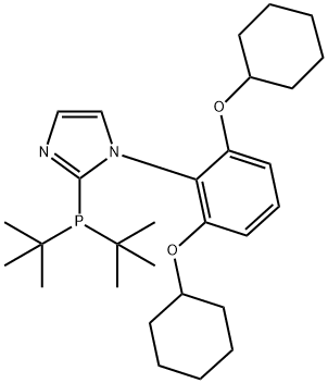 1H-Imidazole, 1-[2,6-bis(cyclohexyloxy)phenyl]-2-[bis(1,1-dimethylethyl)phosphino]- Struktur