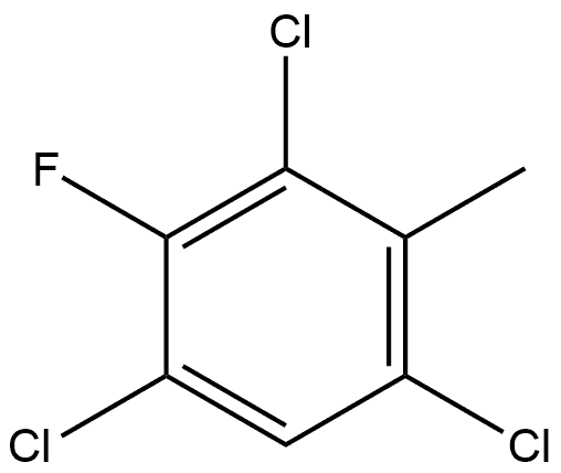 1,3,5-Trichloro-2-fluoro-4-methylbenzene 结构式