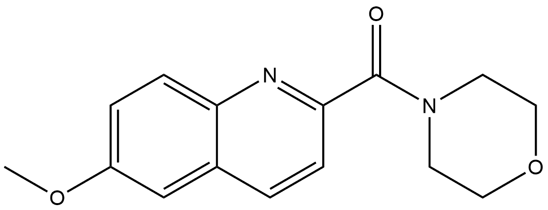 (6-Methoxy-2-quinolinyl)-4-morpholinylmethanone 结构式