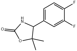 2-Oxazolidinone, 4-(3,4-difluorophenyl)-5,5-dimethyl-,218450-42-1,结构式