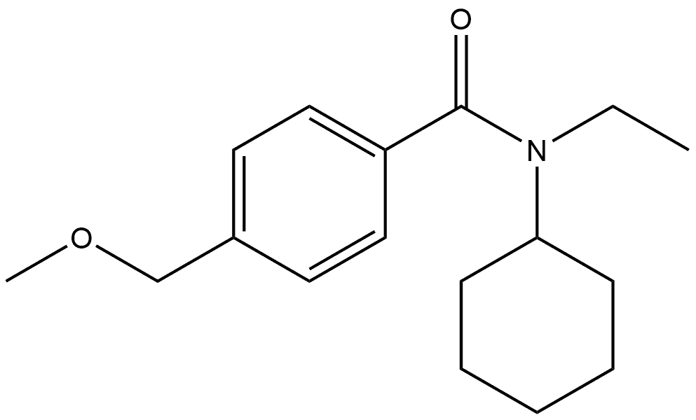 N-Cyclohexyl-N-ethyl-4-(methoxymethyl)benzamide Struktur