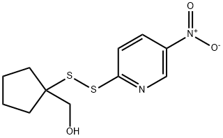 1-[(5-硝基-2-吡啶基)二硫代]环戊甲醇 结构式