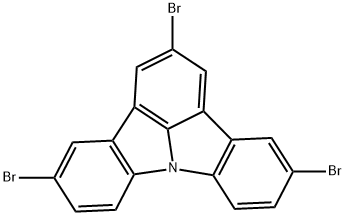 2,5,11-三溴吲哚并[3,2,1-JK]咔唑,2187439-24-1,结构式
