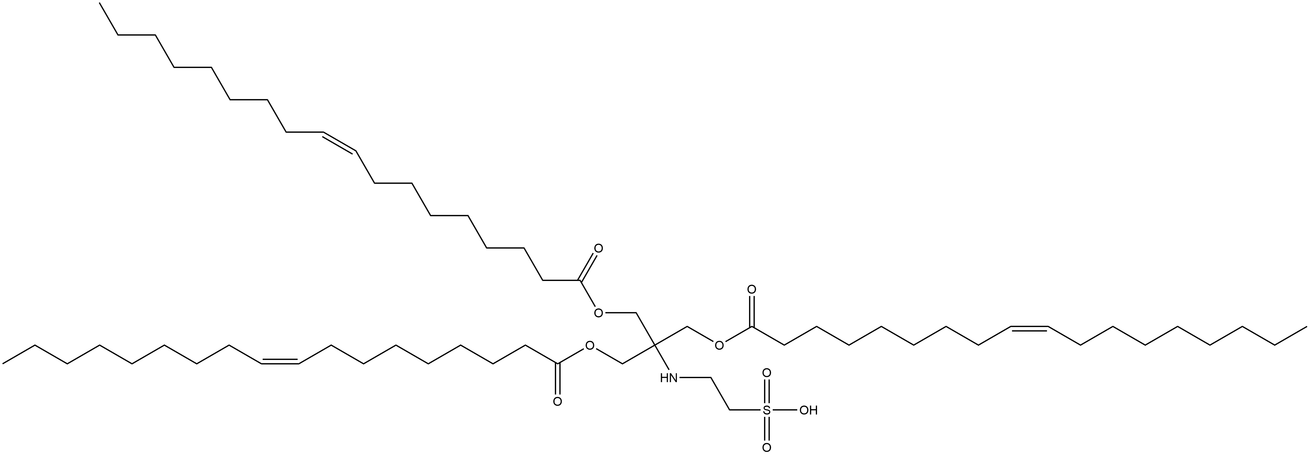 1,1′-[2-[[[(9Z)-1-Oxo-9-octadecen-1-yl]oxy]methyl]-2-[(2-sulfoethyl)amino]-1,3-propanediyl] di-(9Z)-9-octadecenoate Structure