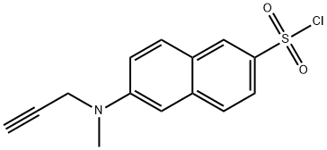 6-(methyl(prop-2-yn-1-yl)amino)naphthalene-2-sulfonyl chloride 结构式