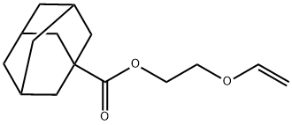 Tricyclo[3.3.1.13,7]decane-1-carboxylic acid, 2-(ethenyloxy)ethyl ester Structure
