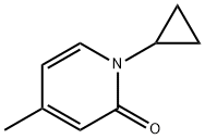 2(1H)-Pyridinone, 1-cyclopropyl-4-methyl-,2197998-07-3,结构式