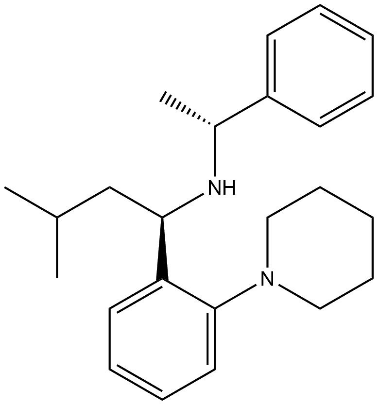 Benzenemethanamine, α-(2-methylpropyl)-N-[(1R)-1-phenylethyl]-2-(1-piperidinyl)-, (αR)-