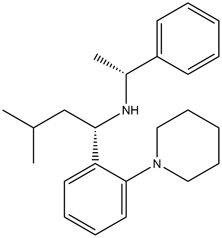 Benzenemethanamine, α-(2-methylpropyl)-N-[(1R)-1-phenylethyl]-2-(1-piperidinyl)-, (αS)-