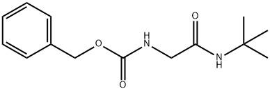 Carbamic acid, N-[2-[(1,1-dimethylethyl)amino]-2-oxoethyl]-, phenylmethyl ester Structure