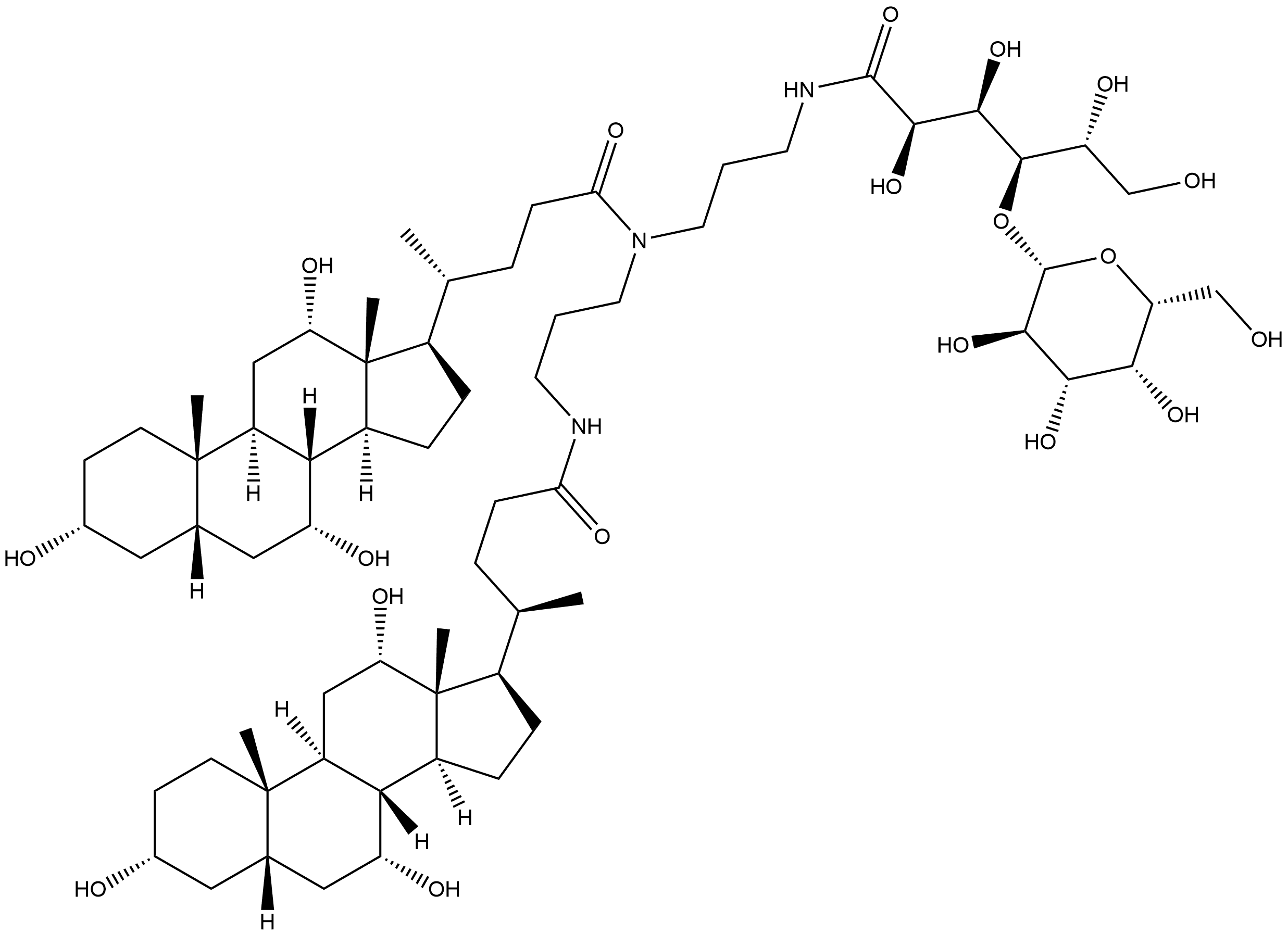 (3α,5β,7α,12α)-N-[3-[(4-O-β-D-Galactopyranosyl-D-gluconoyl)amino]propyl]-3,7,12-trihydroxy-N-[3-[[(3α,5β,7α,12α)-3,7,12-trihydroxy-24-oxocholan-24-yl]amino]propyl]cholan-24-amide|杂质UN01-024