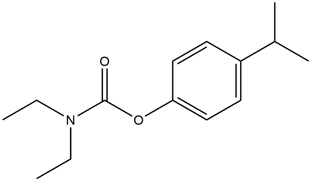 4-(1-Methylethyl)phenyl N,N-diethylcarbamate Struktur