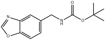 Carbamic acid, N-(5-benzoxazolylmethyl)-, 1,1-dimethylethyl ester 化学構造式