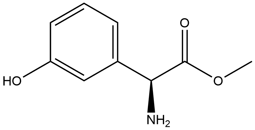 S-3-hydroxyphenylglycine methyl ester Structure