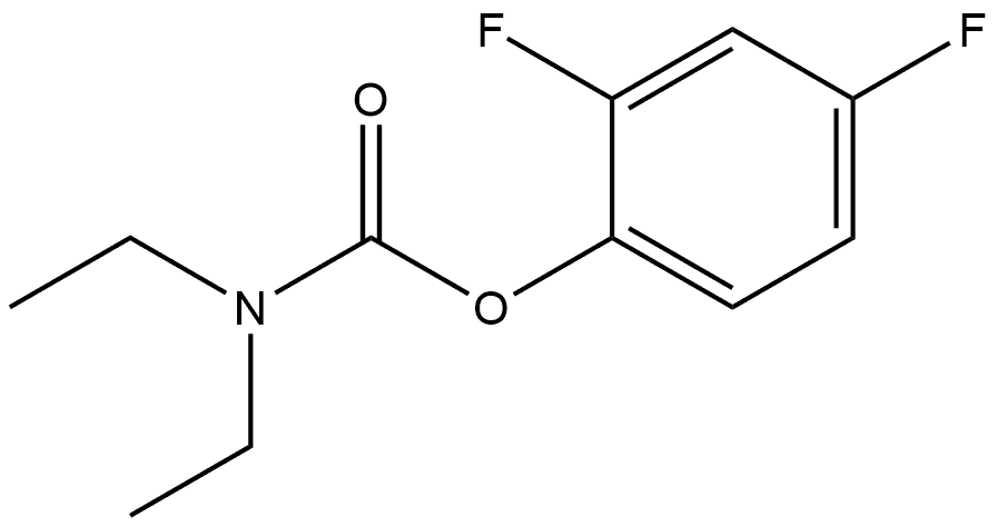 2,4-Difluorophenyl N,N-diethylcarbamate Struktur