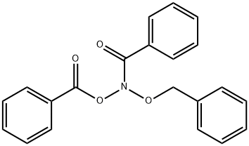 Benzoic acid, benzoyl(phenylmethoxy)azanyl ester Structure