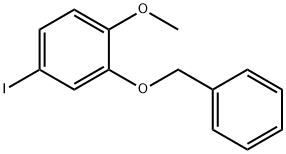 1-ヨード-3-(ベンジルオキシ)-4-メトキシベンゼン 化学構造式