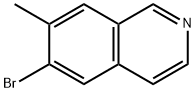 Isoquinoline, 6-bromo-7-methyl- Structure