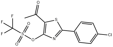 Methanesulfonic acid, 1,1,1-trifluoro-, 5-acetyl-2-(4-chlorophenyl)-4-thiazolyl ester