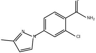 Benzamide, 2-chloro-4-(3-methyl-1H-pyrazol-1-yl)-