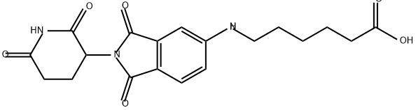 Hexanoic acid, 6-[[2-(2,6-dioxo-3-piperidinyl)-2,3-dihydro-1,3-dioxo-1H-isoindol-5-yl]amino]- Structure
