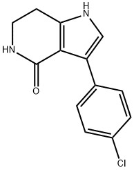 3-(4-氯苯基)-6,7-二氢-1H-吡咯并[3,2-C]吡啶-4(5H)-酮, 2205384-46-7, 结构式