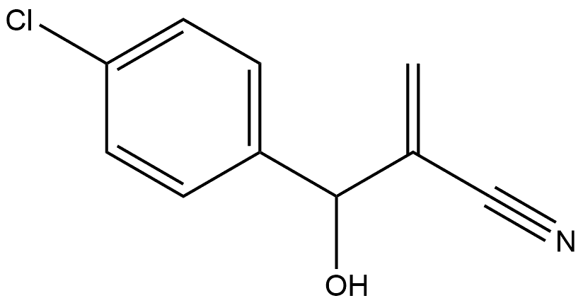 Benzenepropanenitrile, 4-chloro-b-hydroxy-a-methylene- 结构式