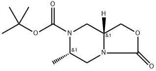 (6S,8AR)-6-甲基-3-氧代四氢-3H-噁唑并[3,4-A]吡嗪-7(1H)-羧酸叔丁酯, 2206741-26-4, 结构式