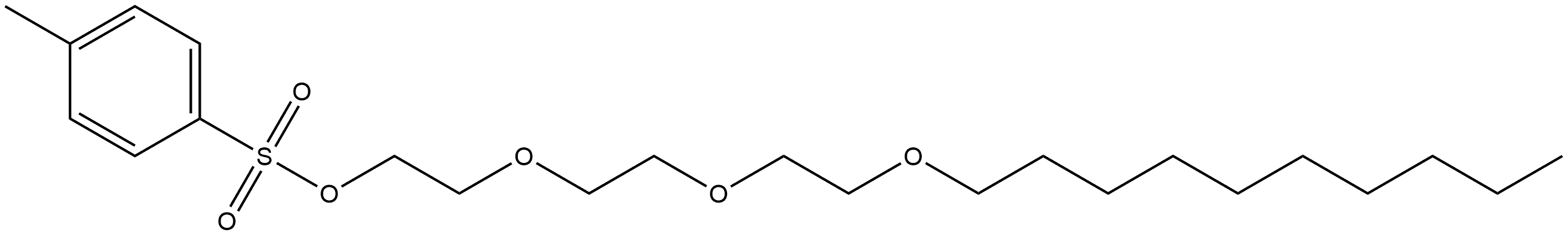 2-(2-(2-(decyloxy)ethoxy)ethoxy)ethyl 4-methylbenzenesulfonate 结构式
