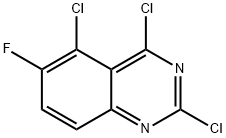 2,4,5-Trichloro-6-fluoroquinazoline Struktur