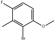 Benzene, 2-bromo-4-fluoro-1-methoxy-3-methyl- 结构式