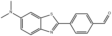 4-[6-(Dimethylamino)-2-benzothiazolyl]benzaldehyde Structure