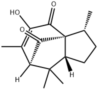 [3S,8aα,(-)]-1,2,3,7,8,8a-Hexahydro-5-hydroxy-3α,6,8,8-tetramethyl-4H-3aβ,7β-methanoazulene-4,9-dione Struktur