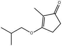 2-Cyclopenten-1-one, 2-methyl-3-(2-methylpropoxy)- Structure