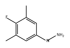 Hydrazine, (4-fluoro-3,5-dimethylphenyl)- Struktur