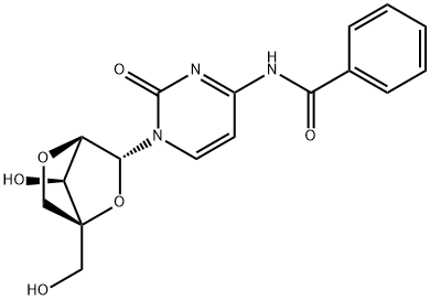 Cytidine, N-benzoyl-2'-O,4'-C-methylene- (9CI) Structure