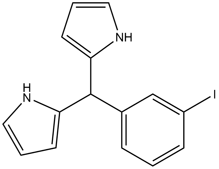 2,2'-[(3-碘苯基)亚甲基]双(1H-吡咯) 结构式