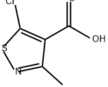 5-氯-3-甲基异噻唑-4-羧酸 结构式