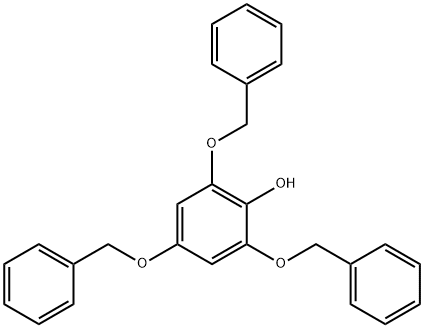 Phenol, 2,4,6-tris(phenylmethoxy)- Struktur